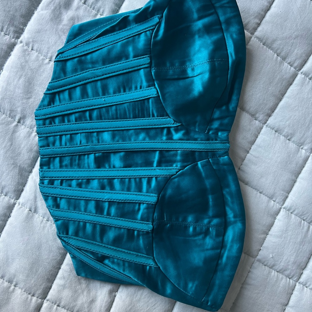 Turquoise corset top